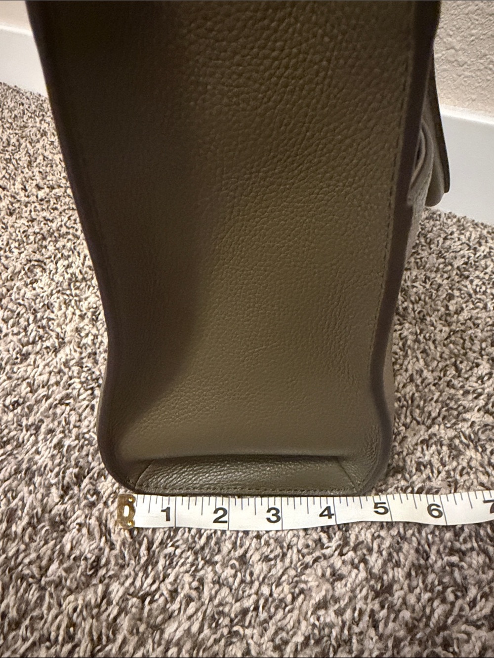 Brighton Studded Olive Green Leather Handbag with Crossbody Strap - Picture 15 of 16